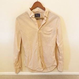 Bonobos Yellow Gingham Check Oxford Shirt - S